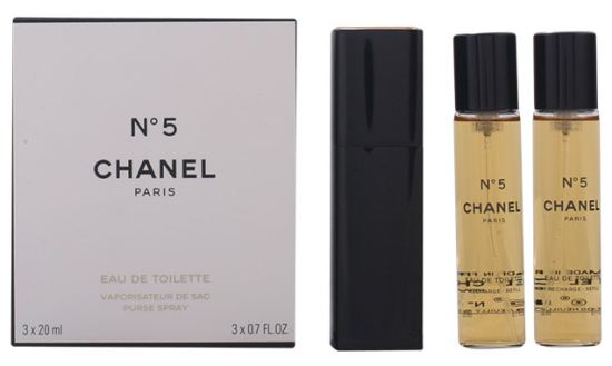 Chanel N 5 Eau De Toilette Saco Vaporisateur 3X20ml