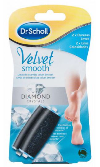 Dr. Scholl Velours Smooth Express Pedi avec remplacement de cristaux de diamant