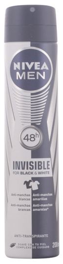 Black and White Invisible Spray Deodorant 200 ml