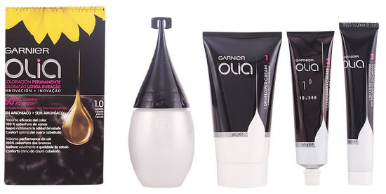Garnier Teinture pour les cheveux permanente Olia 1.0 Black