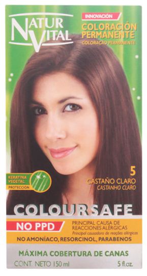 Naturaleza y Vida Coloursafe Coloration Permanente 5 Ch&acirc;tain Clair 150 ml