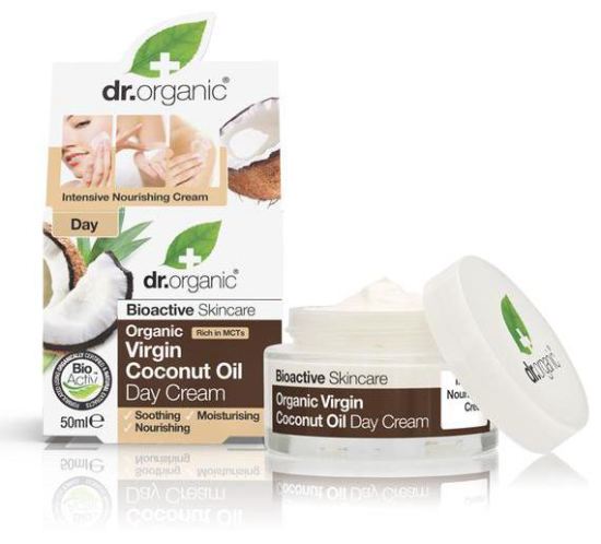Dr. Organic Crema de D&iacute;a de Aceite de Coco Org&aacute;nico 50 ml