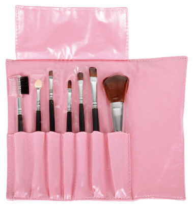 Bifull Coffret de maquillage rose Tika 7 pinceaux