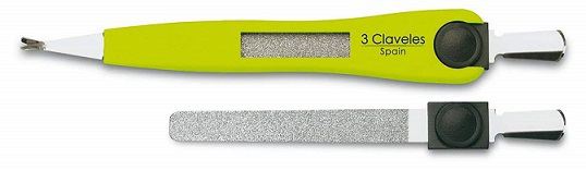 Coupeuse en acier inoxydable avec lime 12, 5 cm