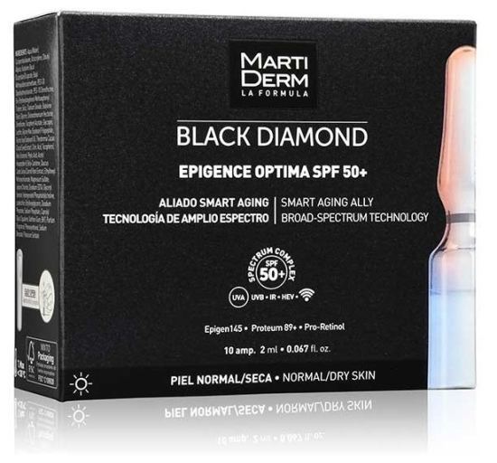 Diamant Noir Epigence Optima Spf 50+ 10 ampoules Diamant Noir Epigence Optima Spf 50+ 10 ampoules