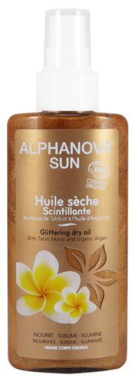 Huile sèche radiante aux paillettes 125 ml Huile sèche radiante aux paillettes 125 ml