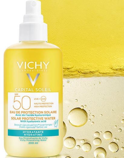Capital Soleil Hydratation solaire protectrice de l'eau spf 50 200 ml Capital Soleil Hydratation solaire protectrice de l'eau spf 50 200 ml