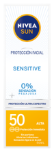 Protection solaire visage sensible aux UV 50 fp + 50 ml