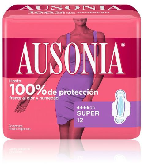 Ausonia Compresser super Ailes 12 unit&eacute;s