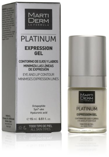 Martiderm Gel d'Expression Platinum Contour des Yeux et des L&egrave;vres 15 ml