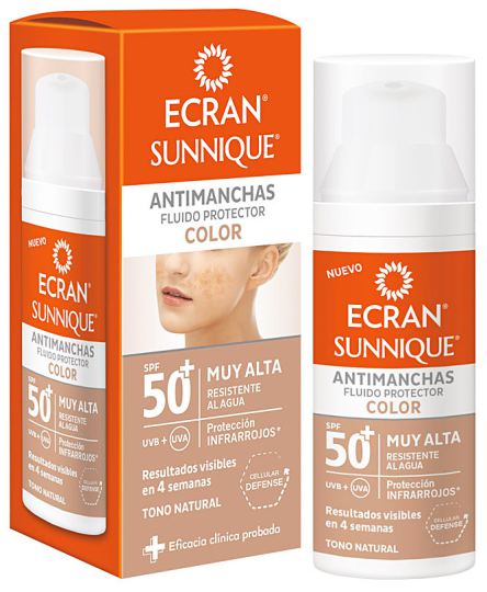 Ecran Sunnique Anti-Stain Fluid Spf50+ 50 ml