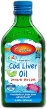 Huile de Foie de Morue pour Enfants Gomme &agrave; m&acirc;cher 550 mg 250 ml