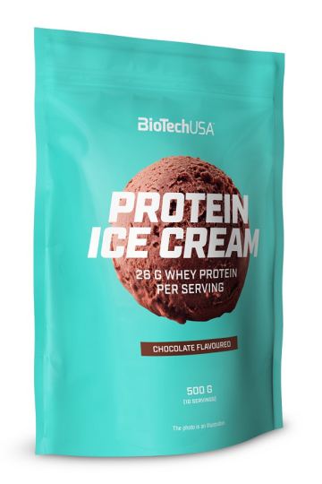 BiotechUSA Cr&egrave;me glac&eacute;e prot&eacute;in&eacute;e &agrave; la fraise 500 gr