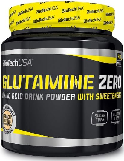BiotechUSA Glutamine Z&eacute;ro P&ecirc;che Glac&eacute;e 300 gr