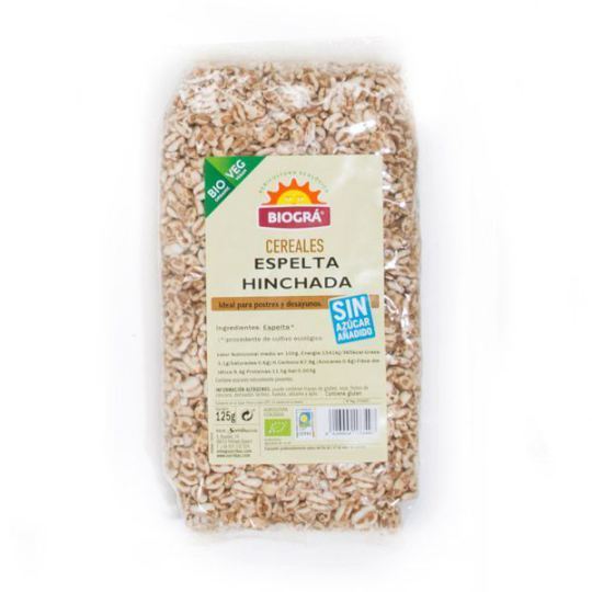 Épeautre gonflé biologique sans sucre et sans miel 125 gr Épeautre gonflé biologique sans sucre et sans miel 125 gr
