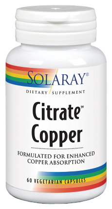 Copper Citrate 2 mg 60 Vegetable Capsules