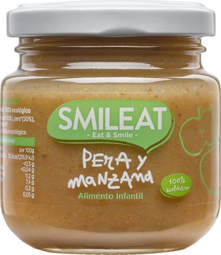 Petit pot de poire et pomme bio 130 gr Petit pot de poire et pomme bio 130 gr