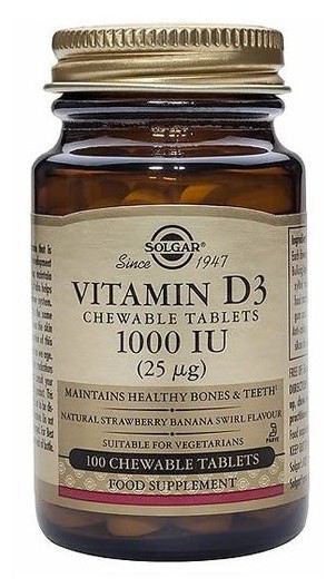 Vitamin D3 1000 IU 100 Tablets