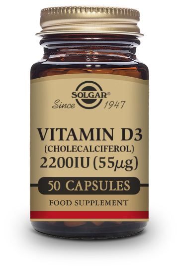Vitamine D3 2200 ui (55 μg) (Cholecalciferol) 100 Capsules