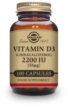 Vitamine D3 2200 ui (55 μg) (Cholecalciferol) 100 Capsules