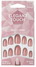 Faux ongles velours nude 24 unités