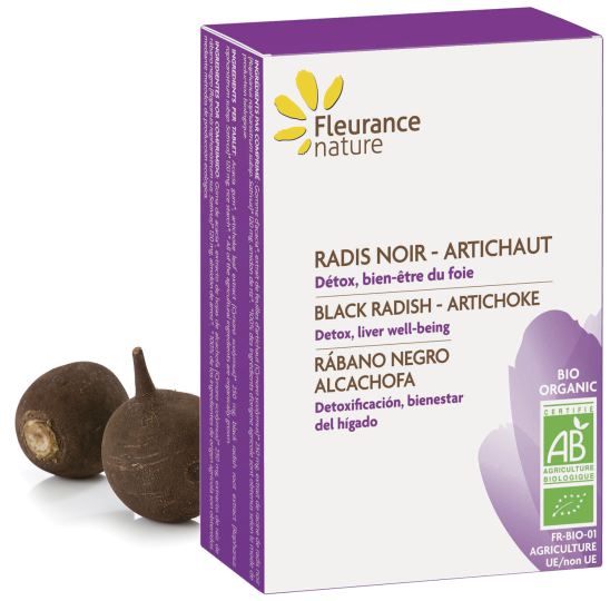 Fleurance Nature Radis Noir - Artichaut Bio 30 Comprim&eacute;s