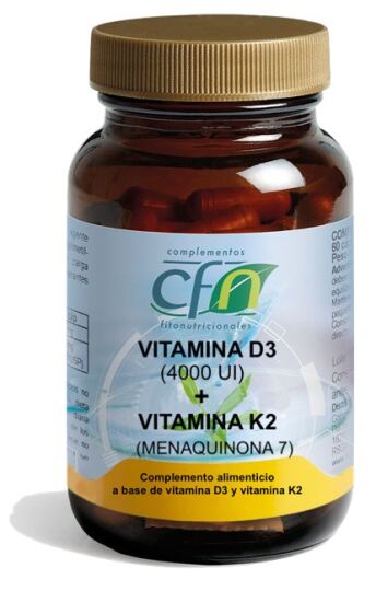 Vitamine D3 + K2 60 gélules