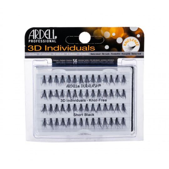 Faux cils individuels 3D Duralash sans noeud court noir