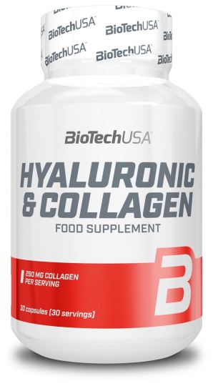BiotechUSA Hyaluronique et collag&egrave;ne 30 g&eacute;lules