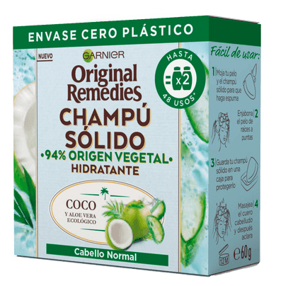 Shampooing Solide Noix de Coco et Aloe Vera 60 gr Shampooing Solide Noix de Coco et Aloe Vera 60 gr